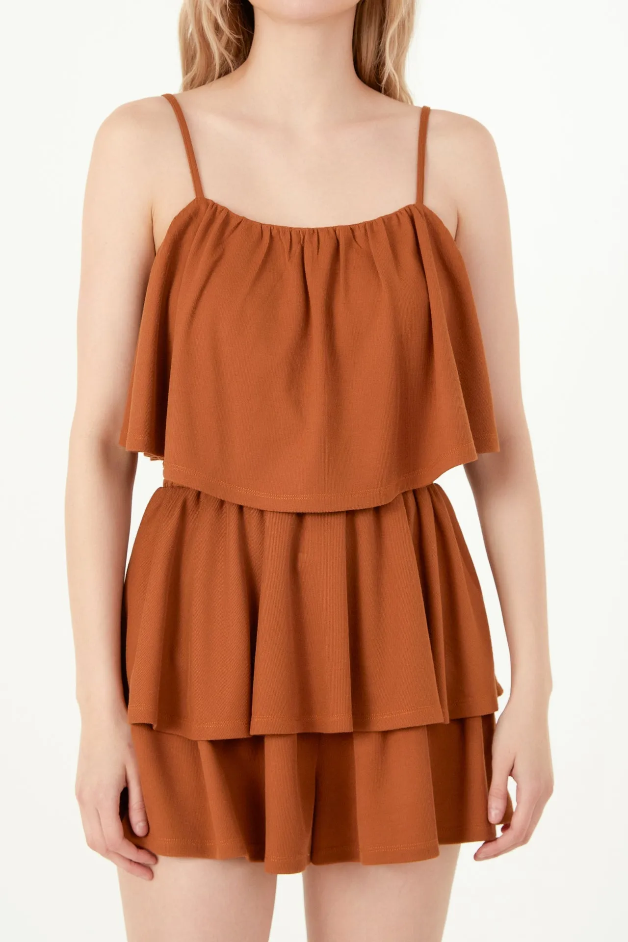 Ruffled Knit Romper sold by Endless Rose product image thumbnail 2