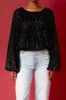 Sequins Blouson Top sold by Endless Rose