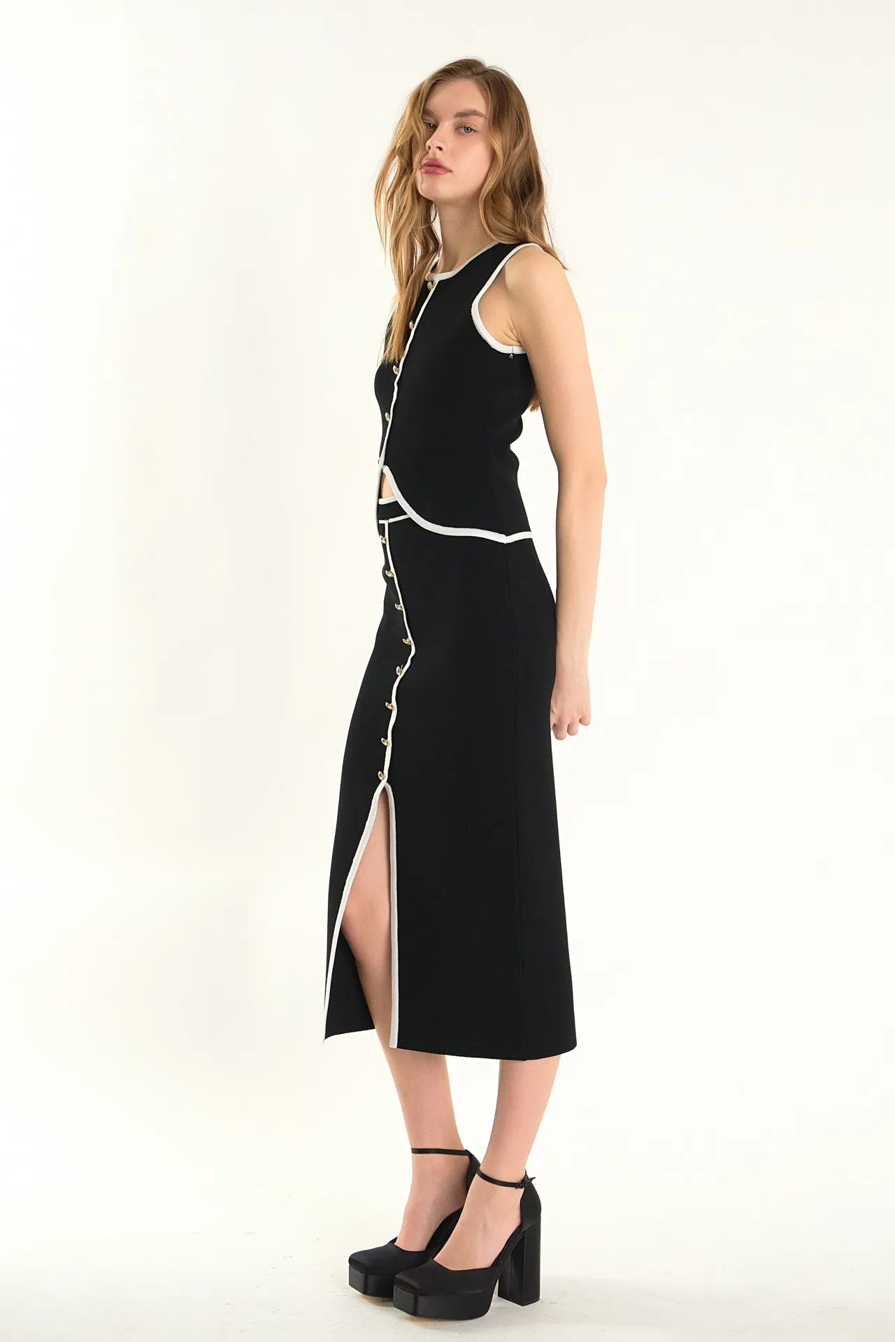 Knit Contrast Maxi Skirt sold by Endless Rose product image thumbnail 3