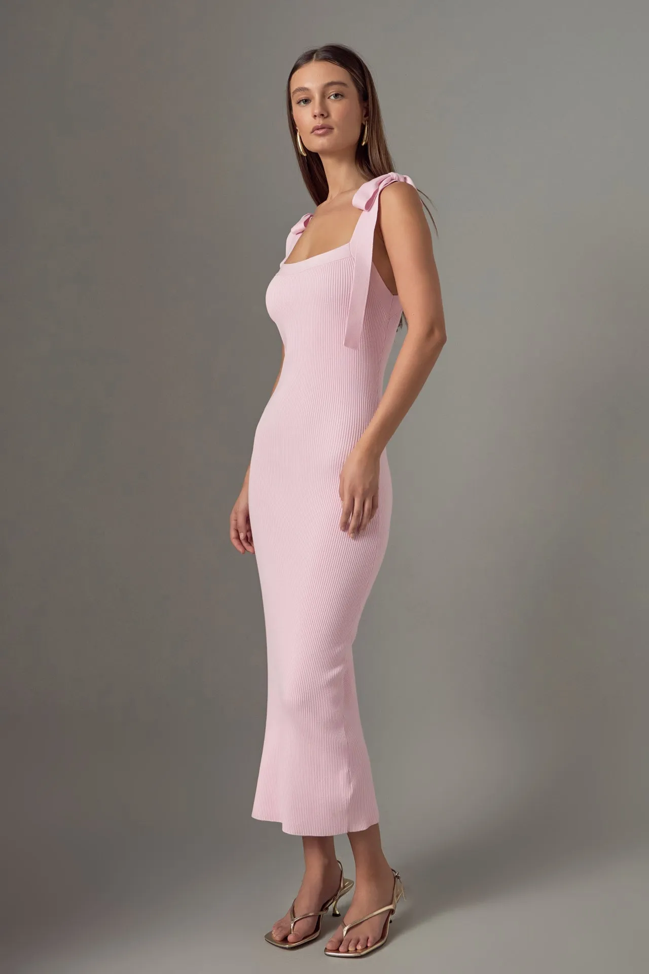 Candace Solid Knit Midi Dress sold by Endless Rose product image thumbnail 3
