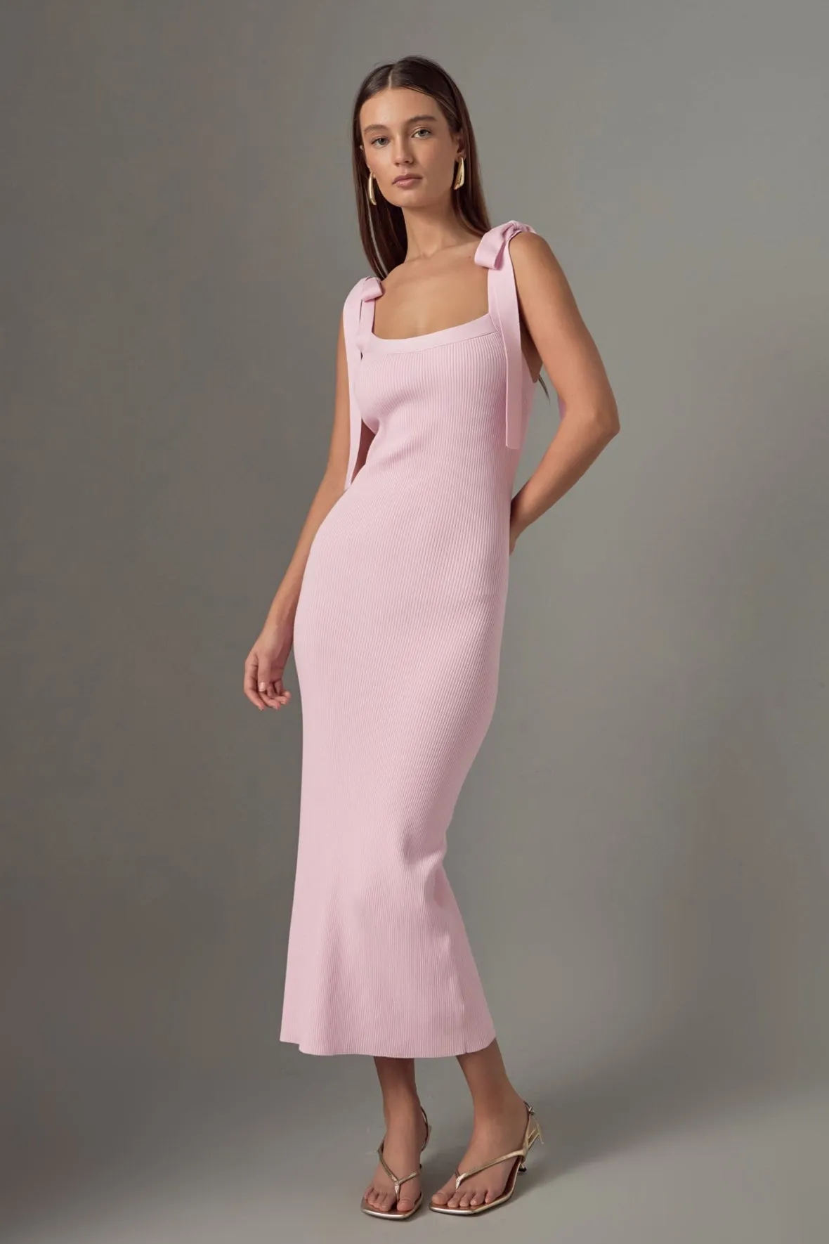 Candace Solid Knit Midi Dress sold by Endless Rose