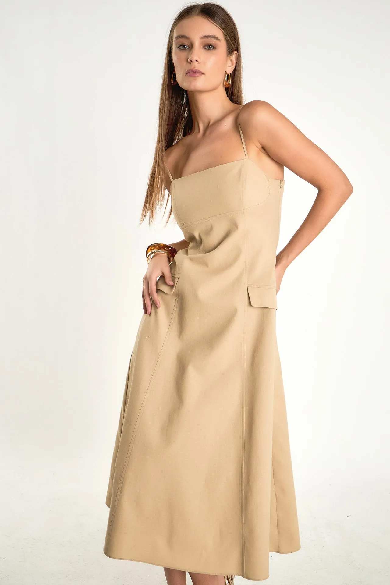 Savannah Linen Sleeveless Maxi Dress sold by Endless Rose