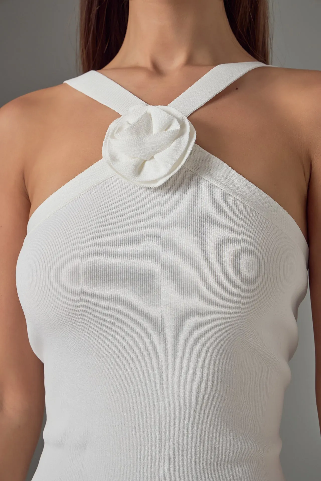 Camille Rosette Halter Knit Mini Dress sold by Endless Rose product image thumbnail 2