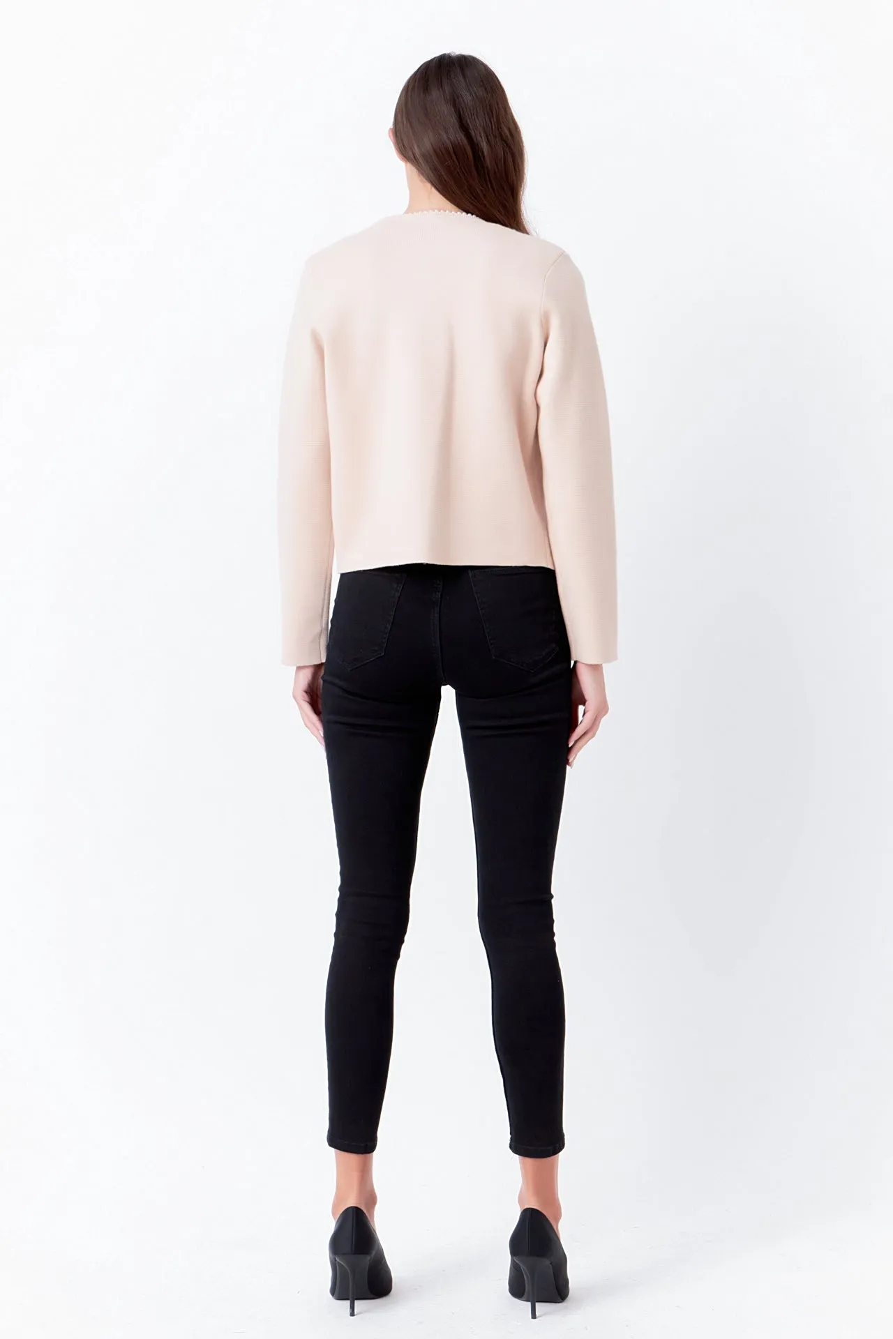 Pearl Trim Knit Cardigan sold by Endless Rose product image thumbnail 4