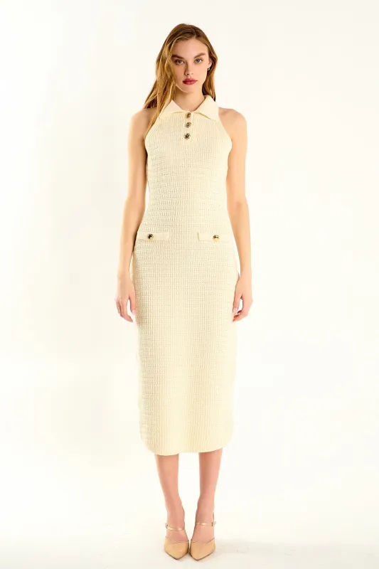 Crochet Knit Midi Dress sold by Endless Rose