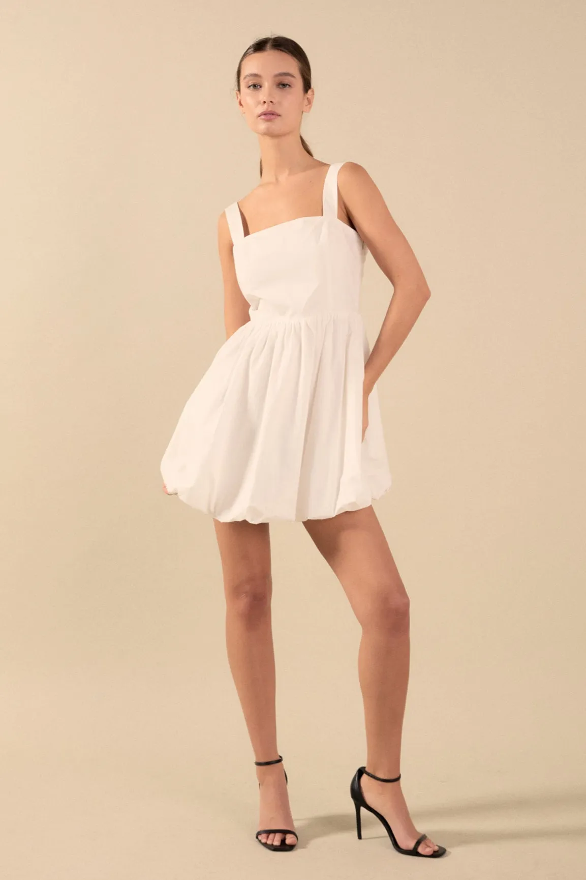 Square neckline shoulder straps mini Dress sold by Endless Rose