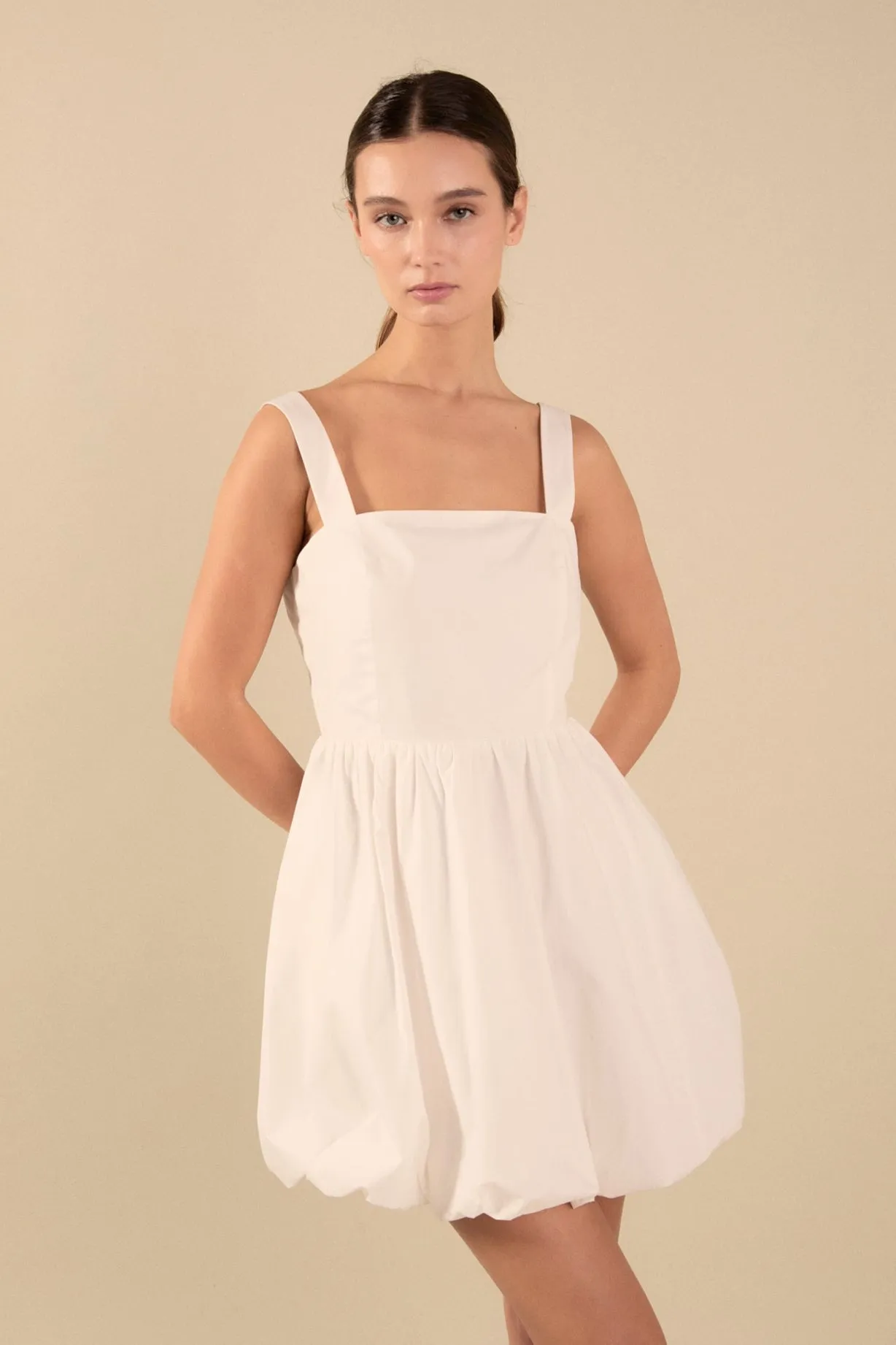 Square neckline shoulder straps mini Dress sold by Endless Rose product image thumbnail 5