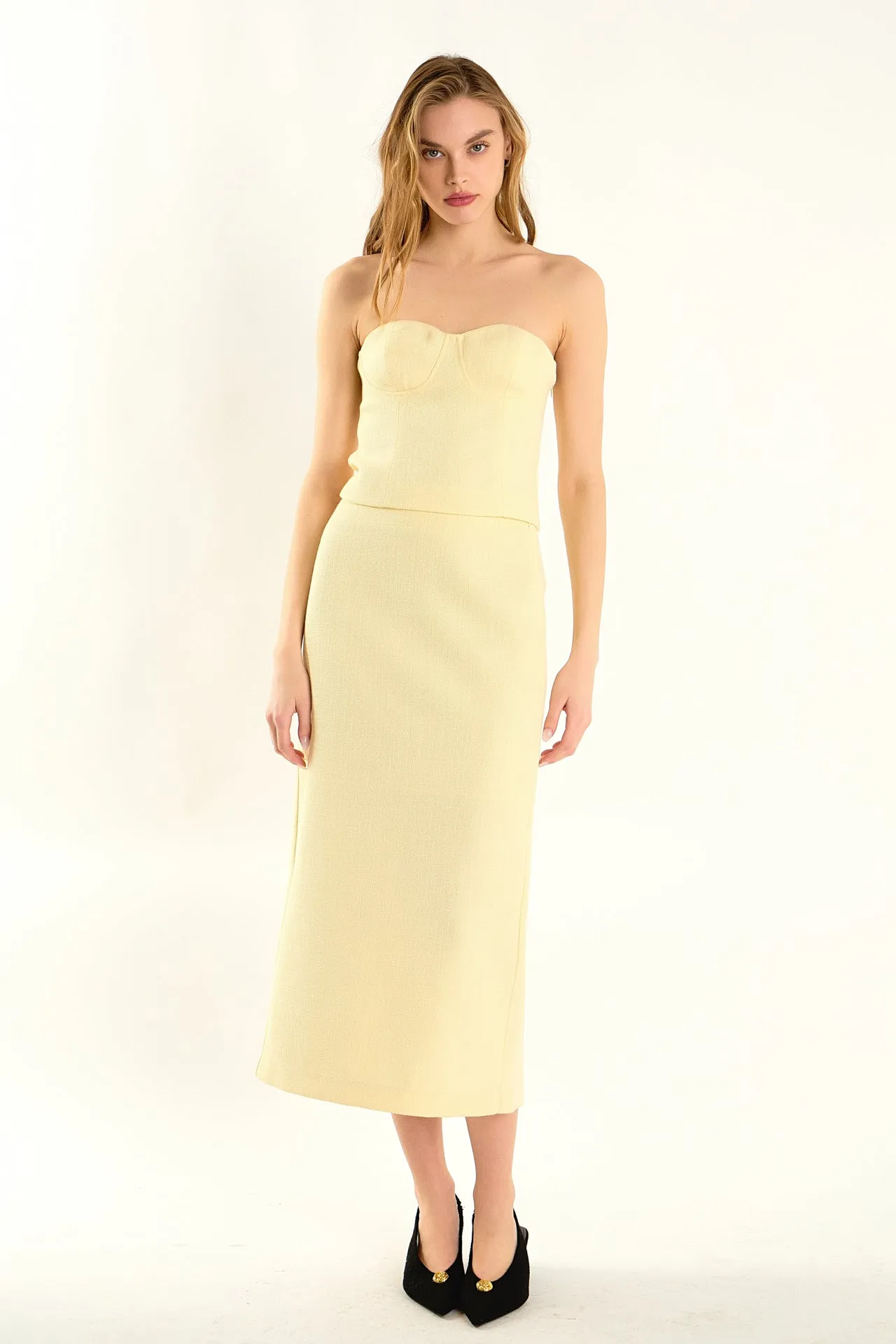 Tweed Midi Skirt sold by Endless Rose