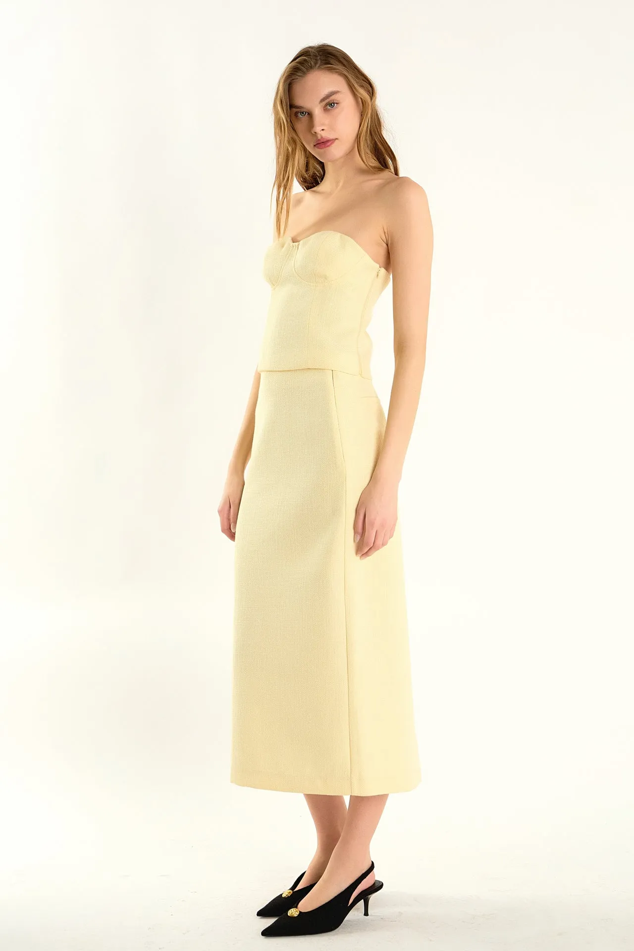 Tweed Strapless Top sold by Endless Rose product image thumbnail 4
