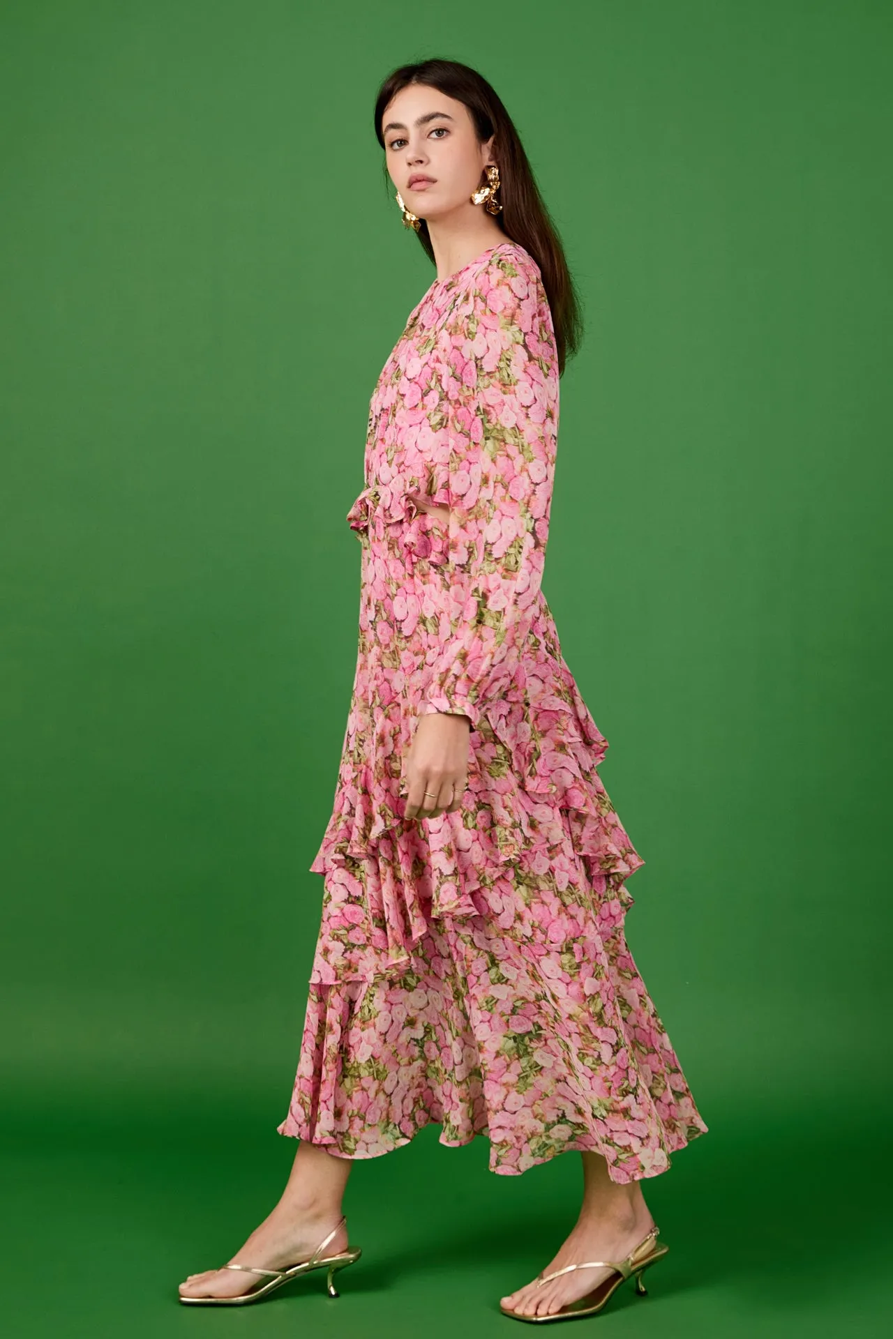 Floral Print Off Waist Dress sold by Endless Rose product image thumbnail 3