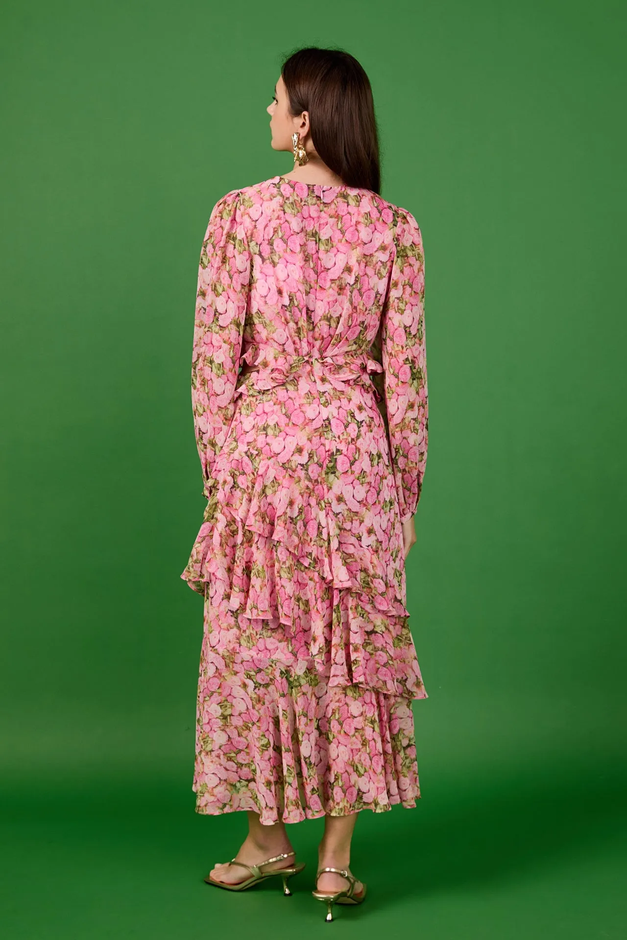 Floral Print Off Waist Dress sold by Endless Rose product image thumbnail 4