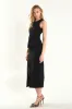 Margaux Front Slit Linen Midi Skirt sold by Endless Rose