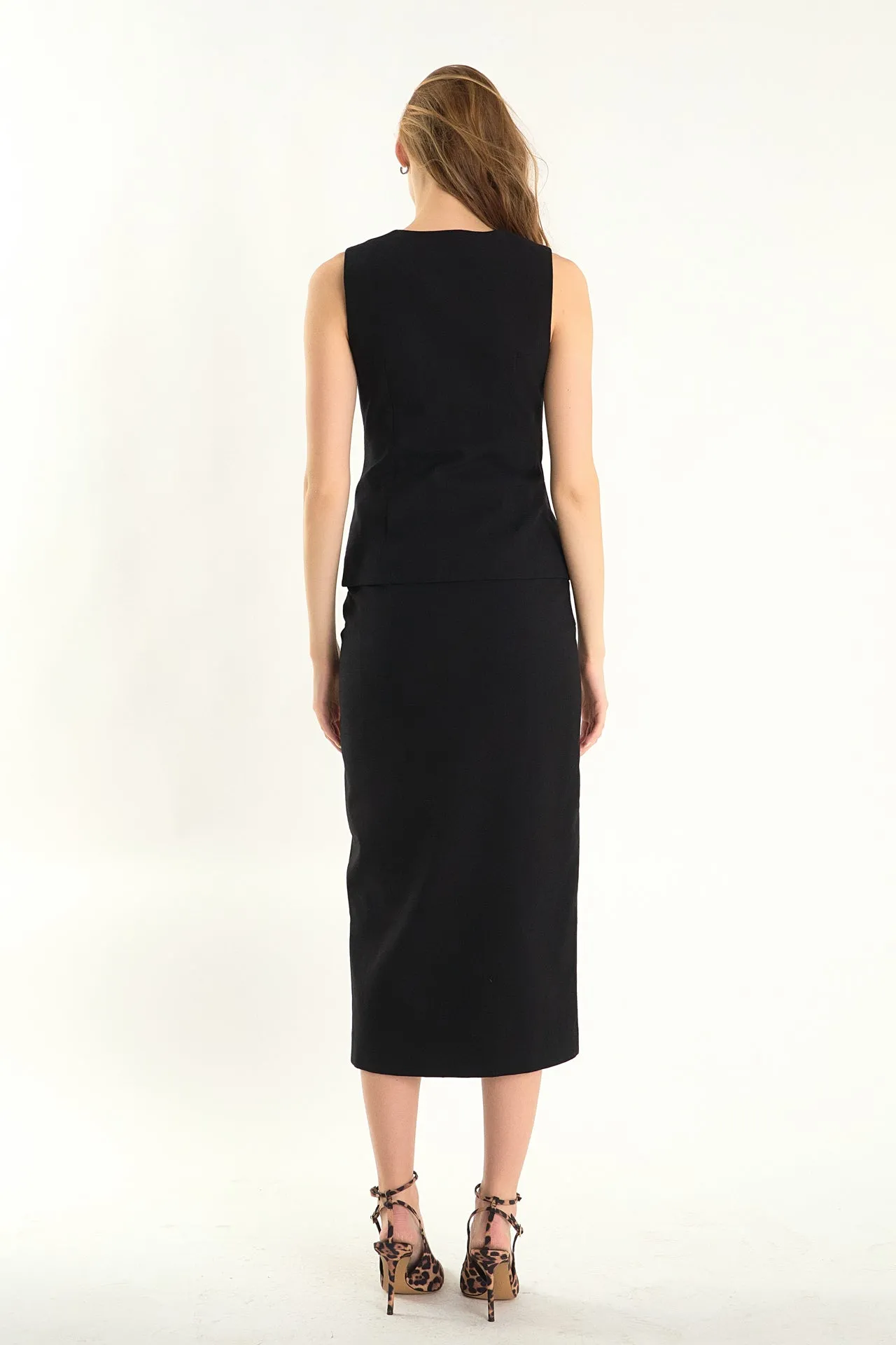 Margaux Sleeveless Linen Vest sold by Endless Rose product image thumbnail 5