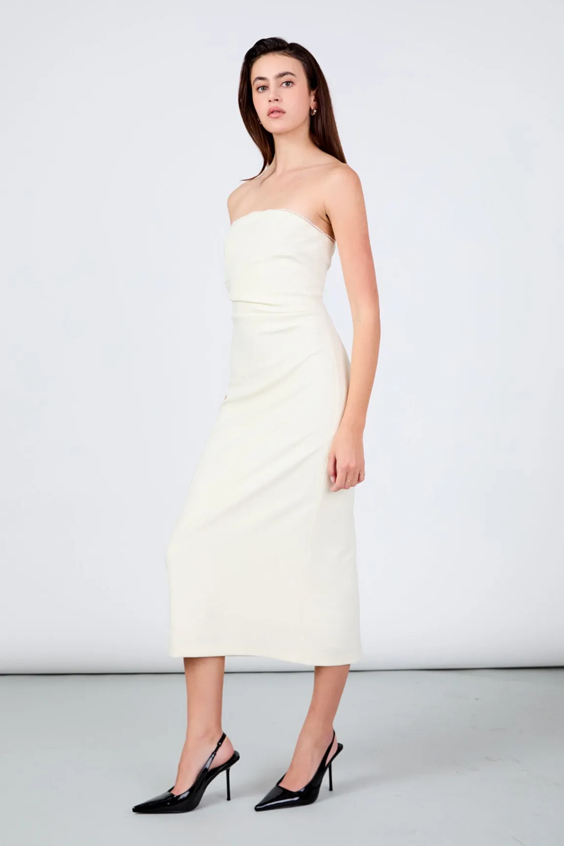 Mina Strapless Midi Dress sold by Endless Rose product image thumbnail 3