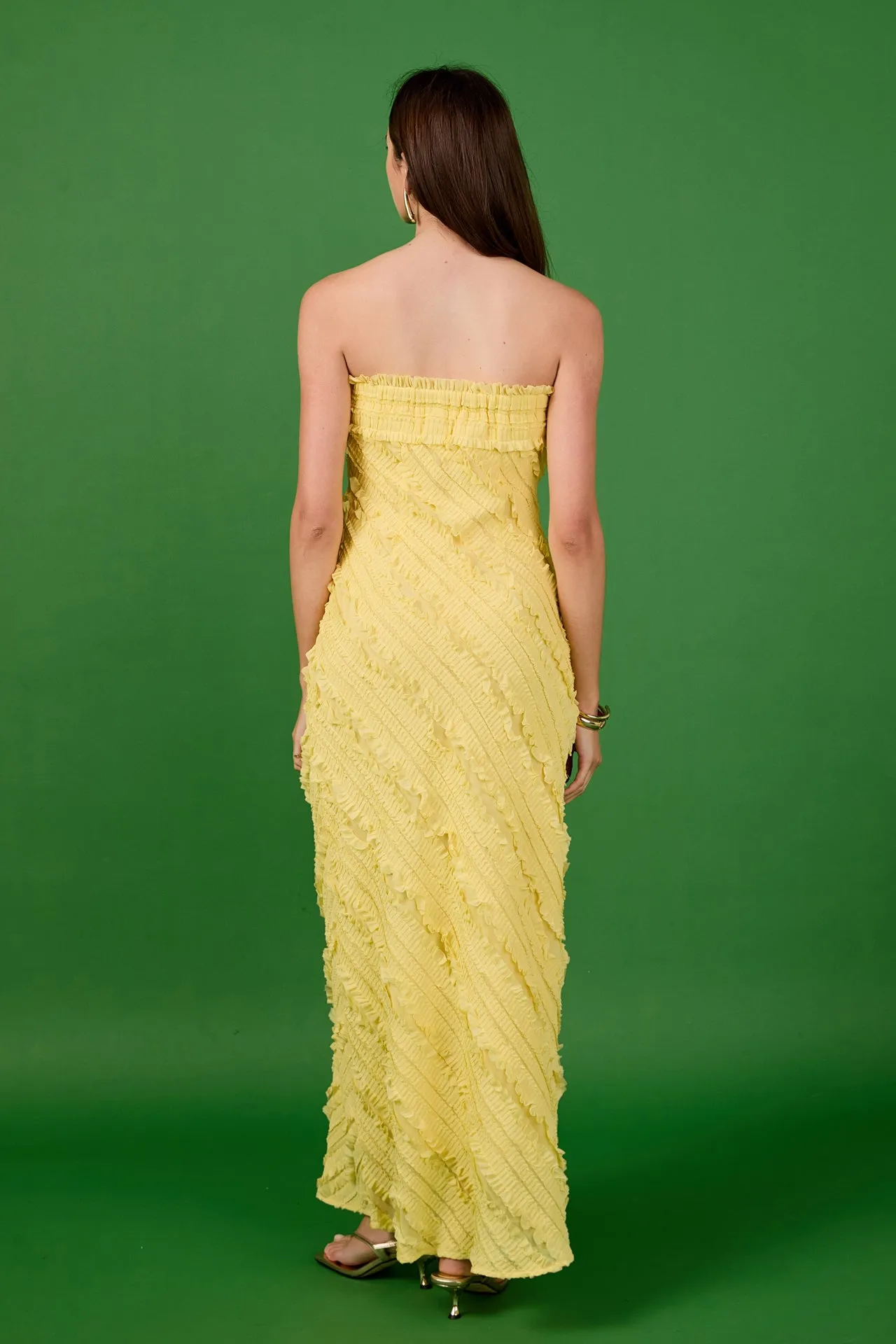 Juliette Strapless Ruffled Maxi Dress sold by Endless Rose product image thumbnail 5