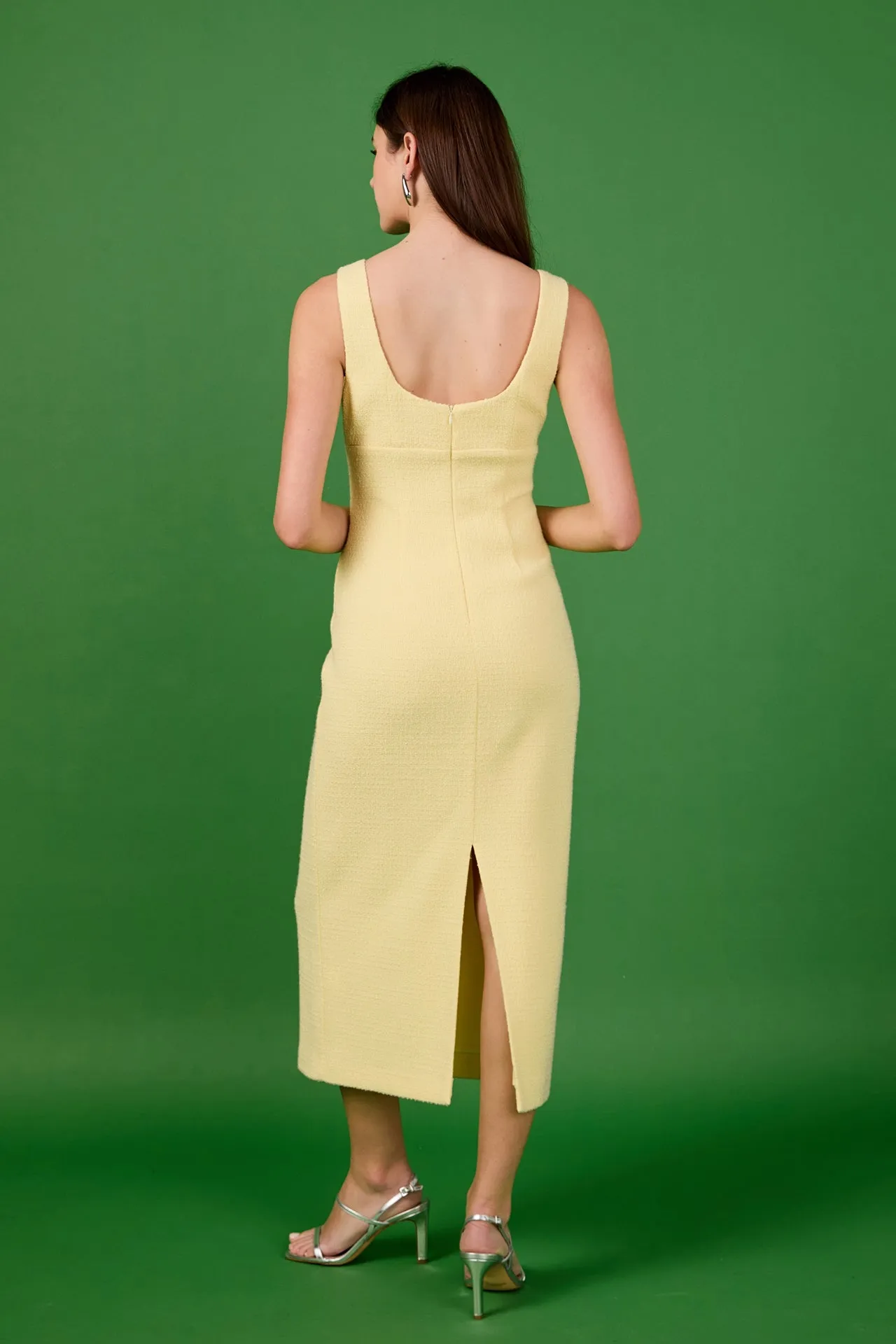 Tweed Scoop Neck Midi Dress sold by Endless Rose product image thumbnail 4