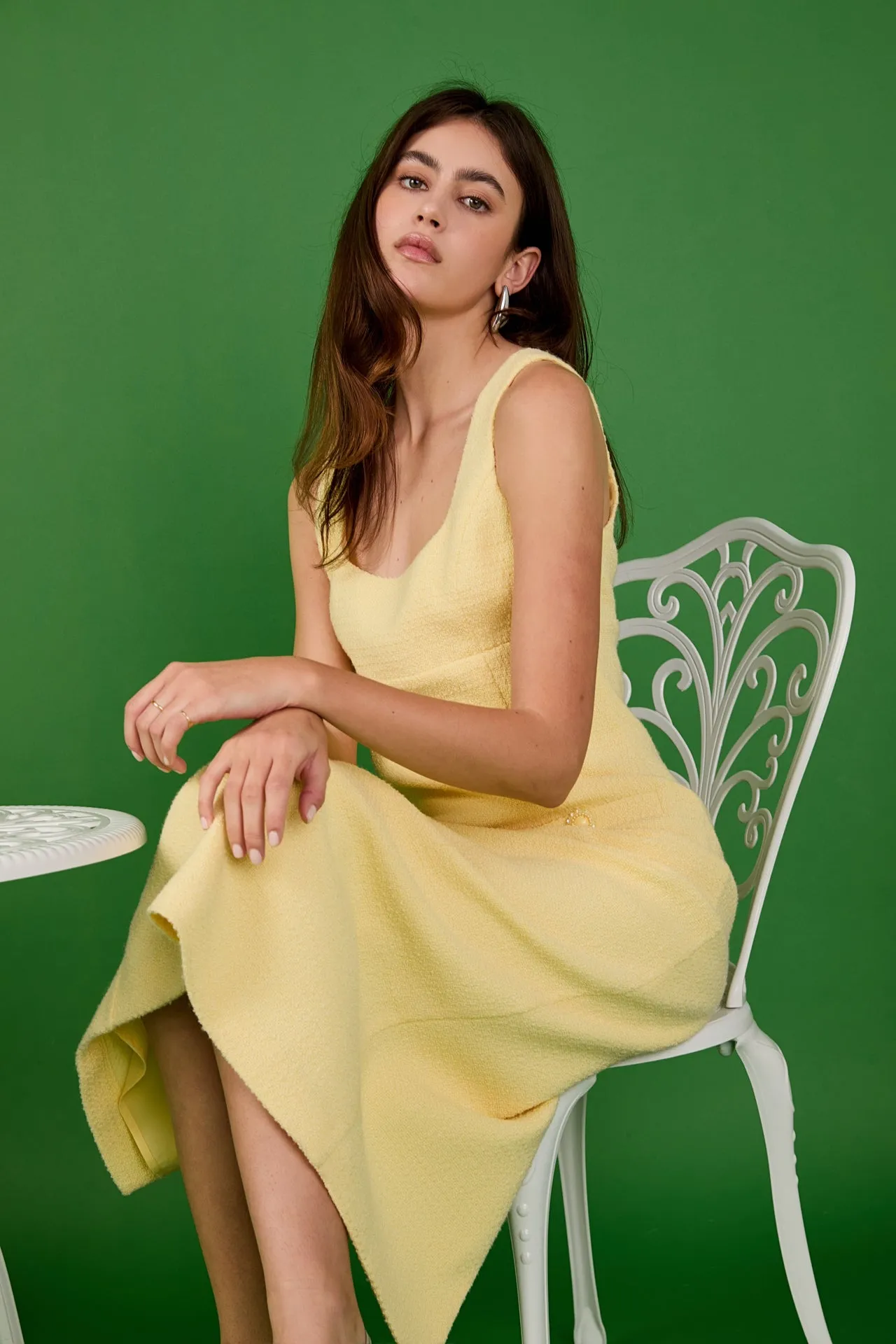 Tweed Scoop Neck Midi Dress sold by Endless Rose product image thumbnail 5