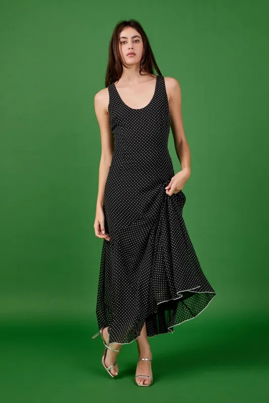 Becca Chiffon Polka Dot Maxi Dress sold by Endless Rose