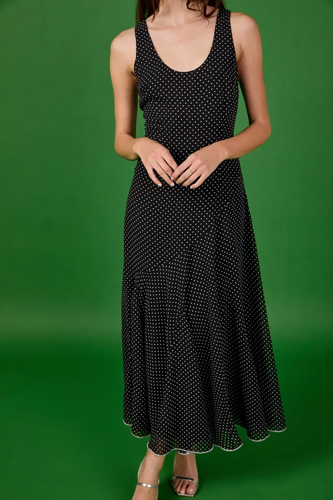 Becca Chiffon Polka Dot Maxi Dress sold by Endless Rose product image thumbnail 2