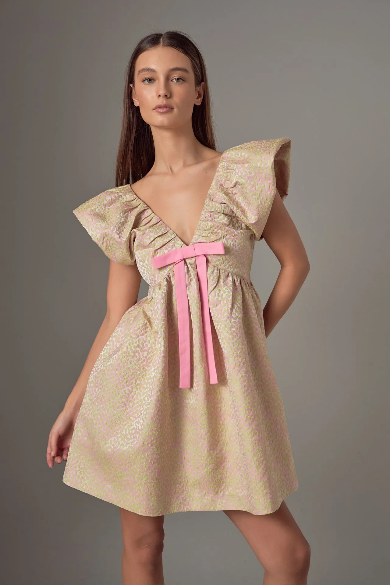 Jacquard Print Mini Dress sold by Endless Rose product image thumbnail 5