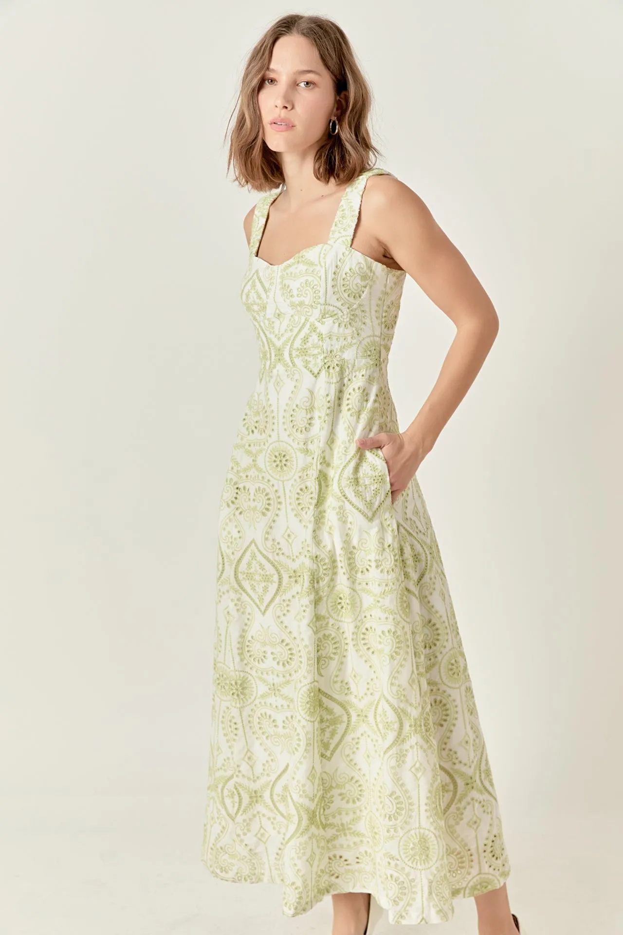 Eyelet Maxi Dress sold by Endless Rose product image thumbnail 5