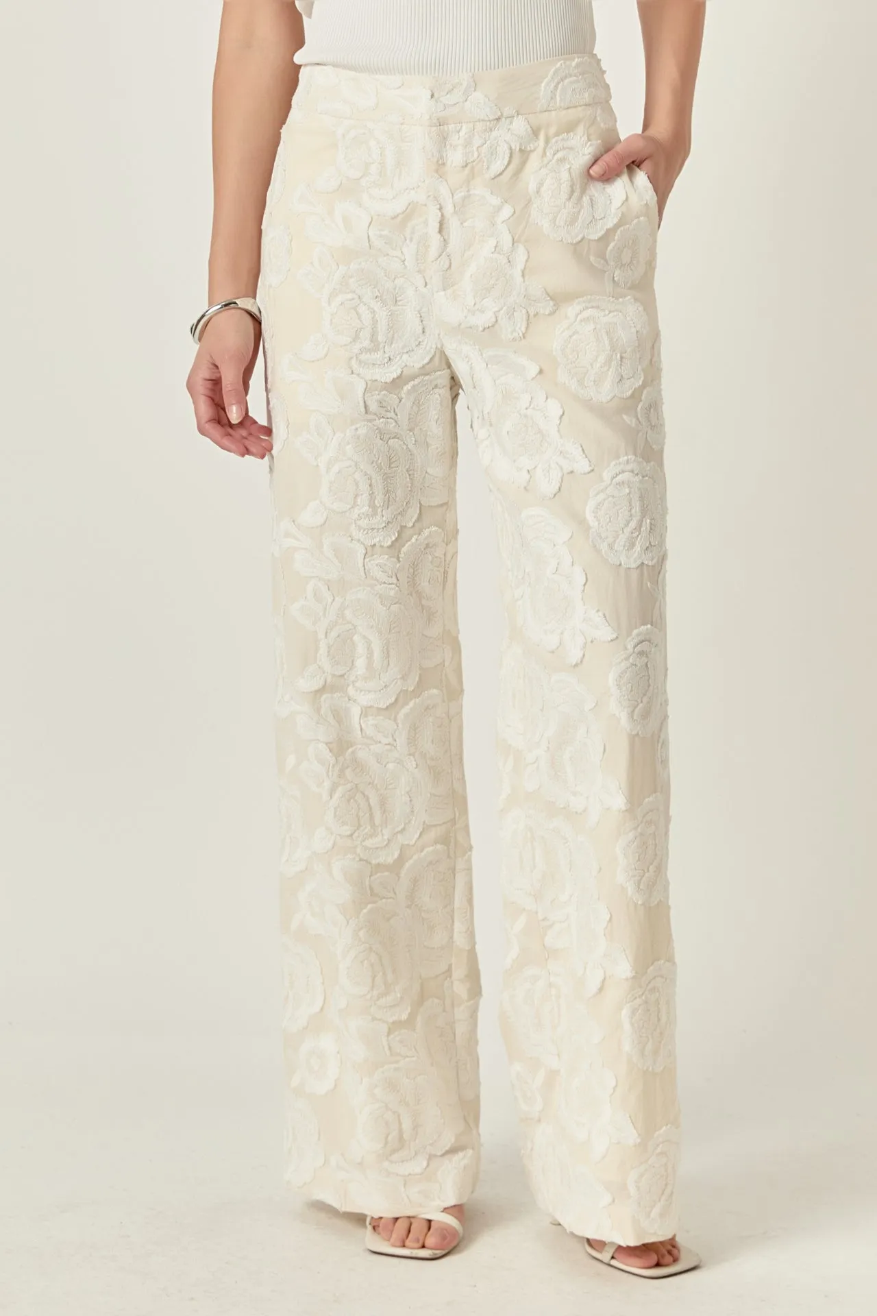Floral Embroidered Relaxed Pants sold by Endless Rose product image thumbnail 2