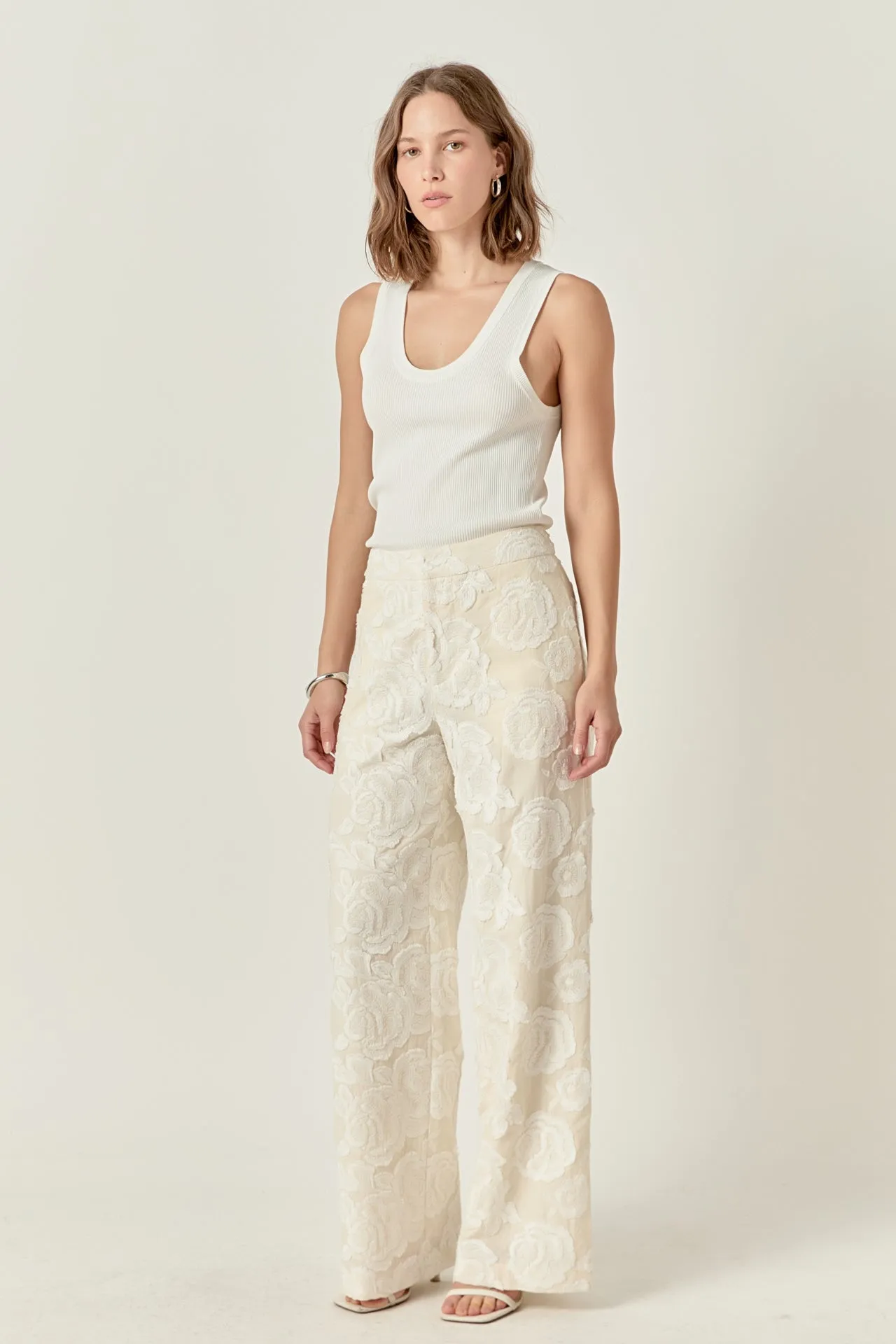 Floral Embroidered Relaxed Pants sold by Endless Rose product image thumbnail 3