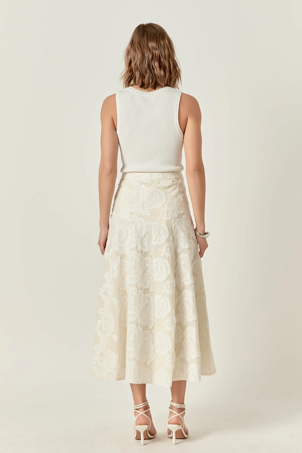 Denali Floral Embroidered Maxi Skirt sold by Endless Rose product image thumbnail 4