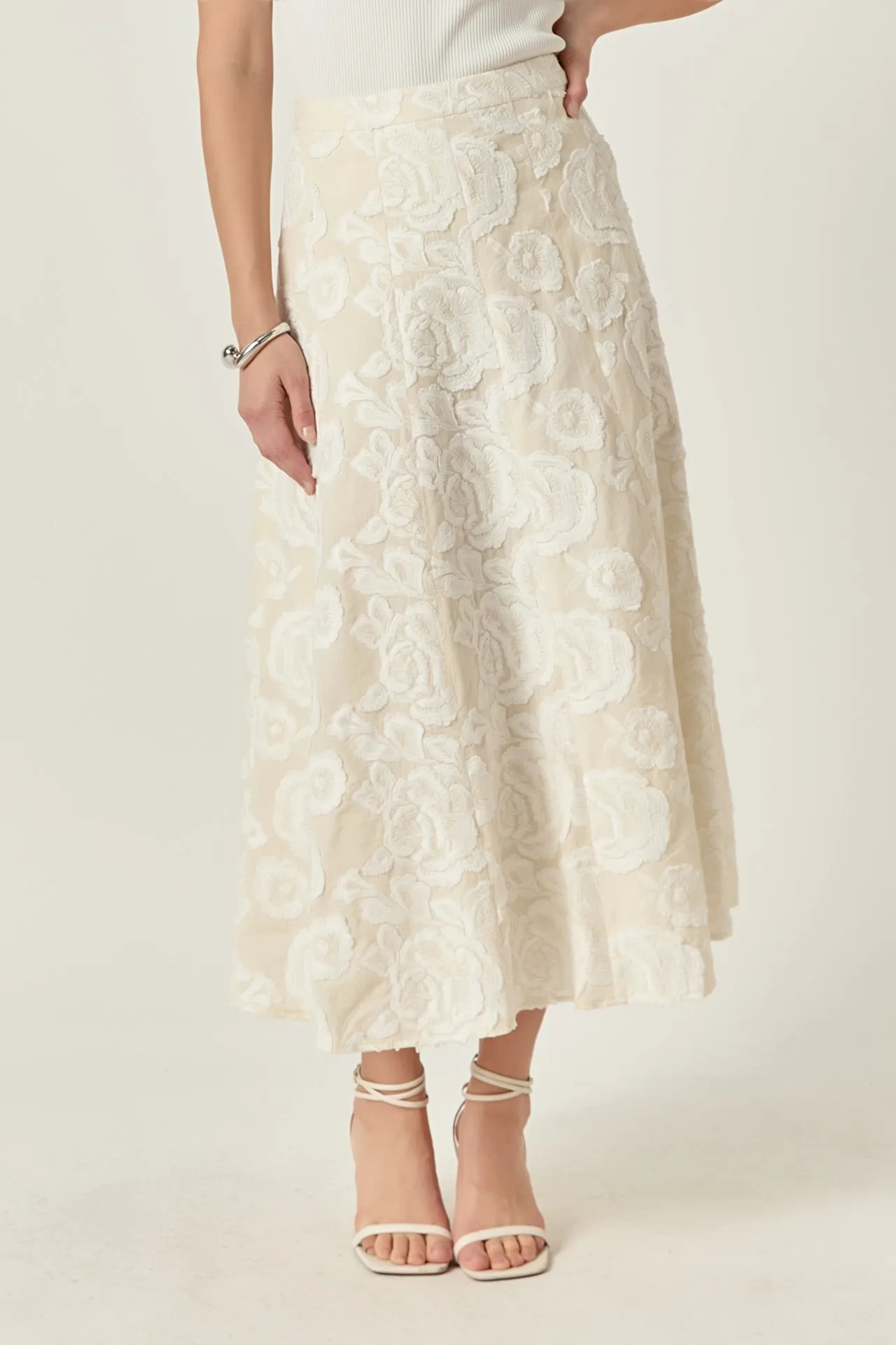 Denali Floral Embroidered Maxi Skirt sold by Endless Rose product image thumbnail 2