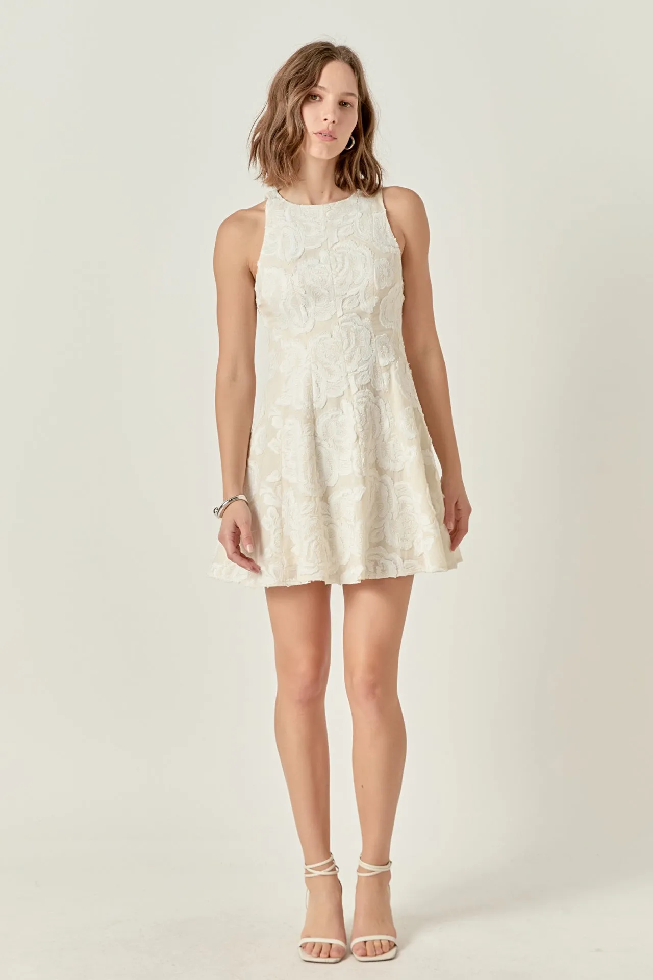 Floral Embroidered Mini Dress sold by Endless Rose