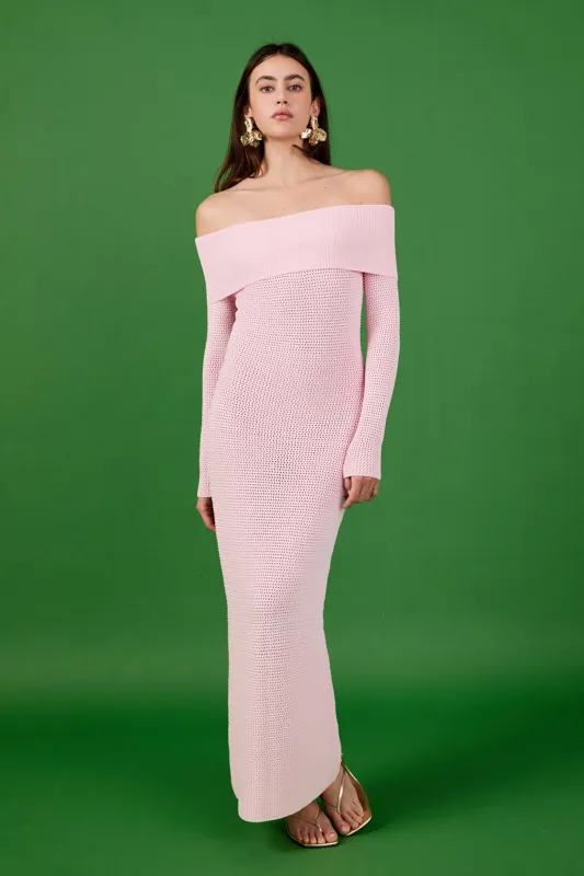 Off Shoulder Long Sleeve Midi Dress sold by Endless Rose
