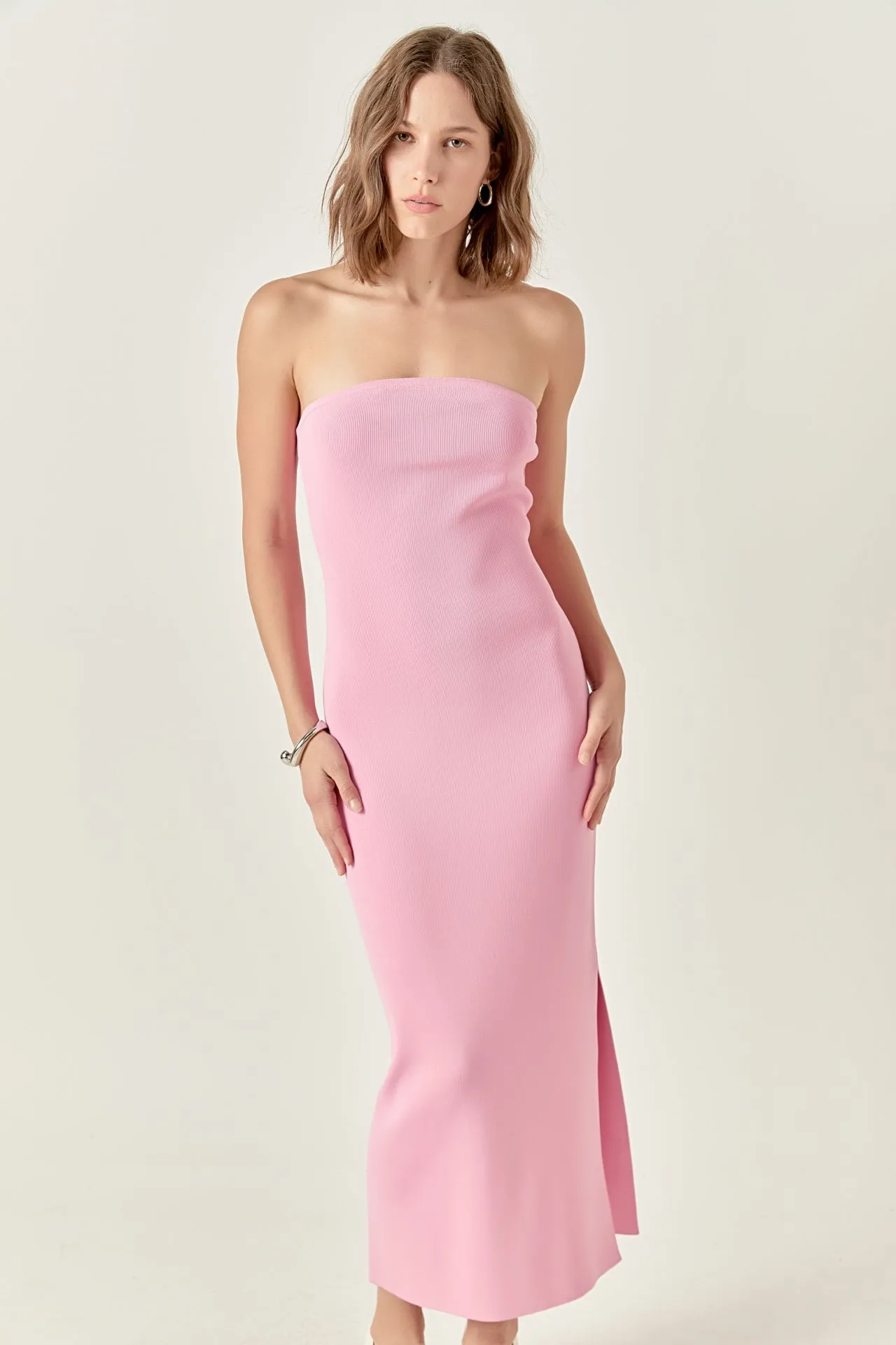 Curved Knit Midi Dress sold by Endless Rose product image thumbnail 5