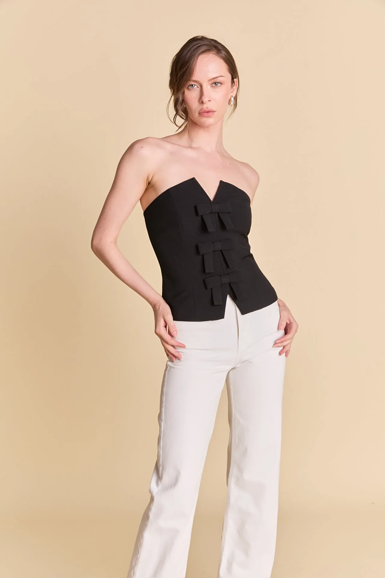 Strapless Bustier Top with Bow sold by Endless Rose product image thumbnail 5