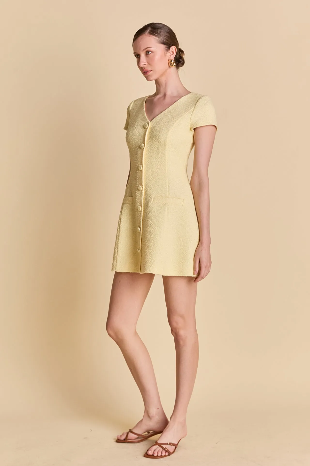 Tweed A Line Mini Dress sold by Endless Rose product image thumbnail 3