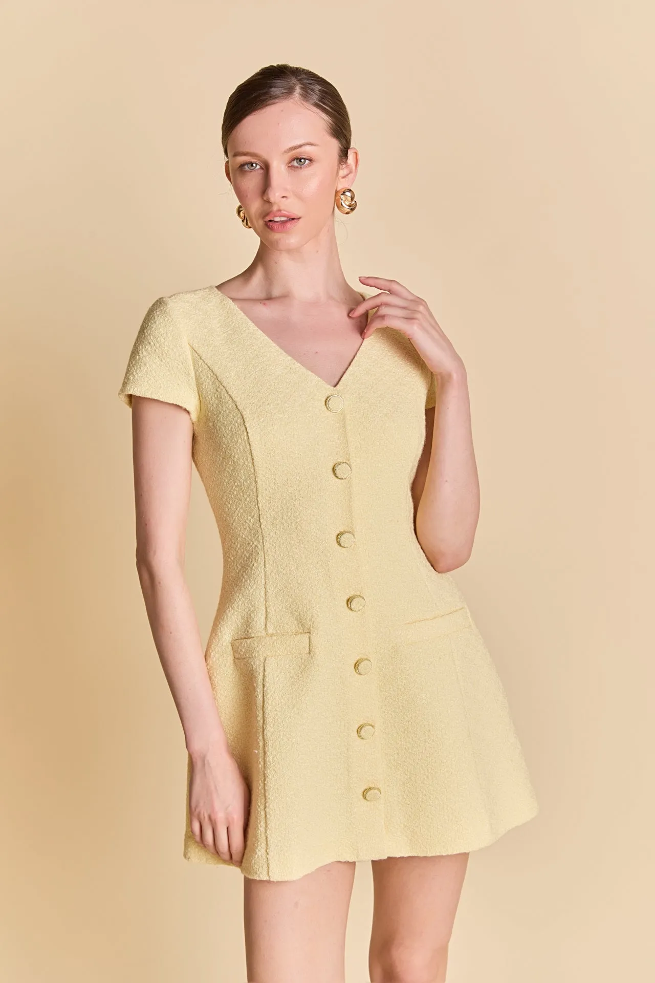 Tweed A Line Mini Dress sold by Endless Rose product image thumbnail 5