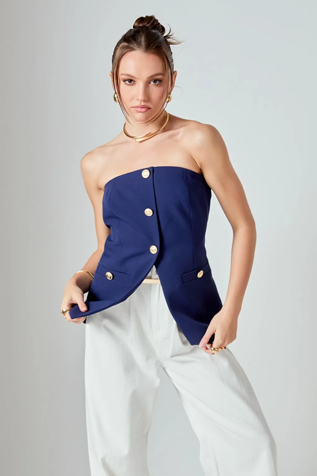 Strapless Suit Long Top sold by Endless Rose