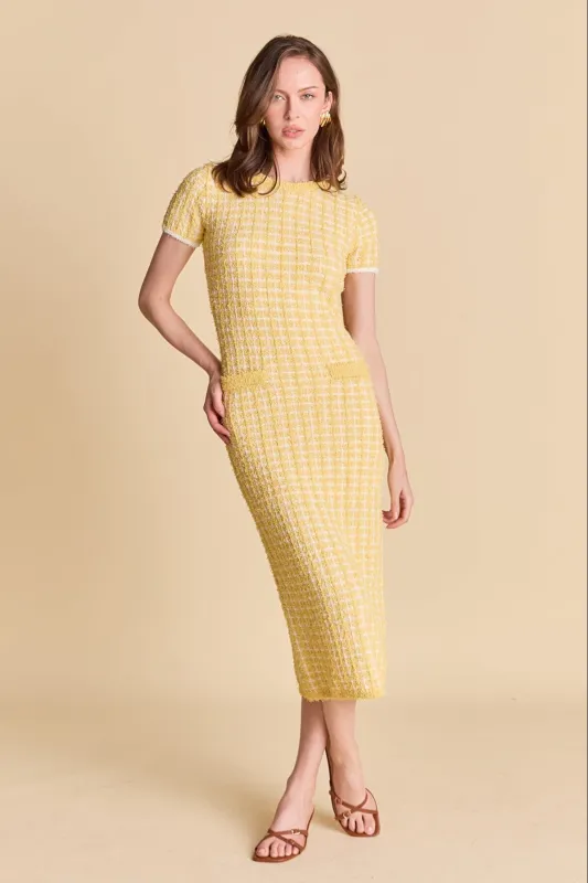 Check Sweater Midi Dress sold by Endless Rose