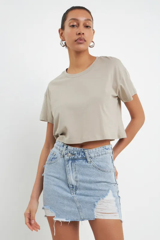 Cropped Basic T-Shirt sold by Endless Rose