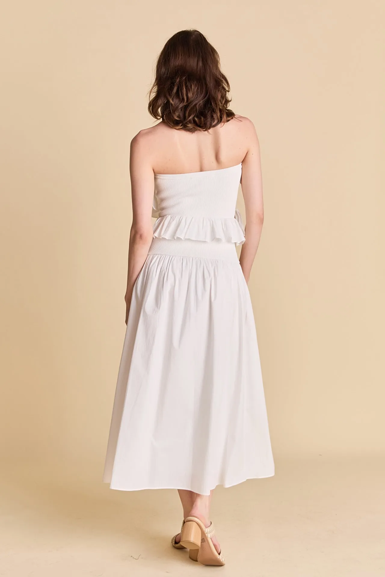 Mixed Media Strapless Maxi Dress sold by Endless Rose product image thumbnail 4