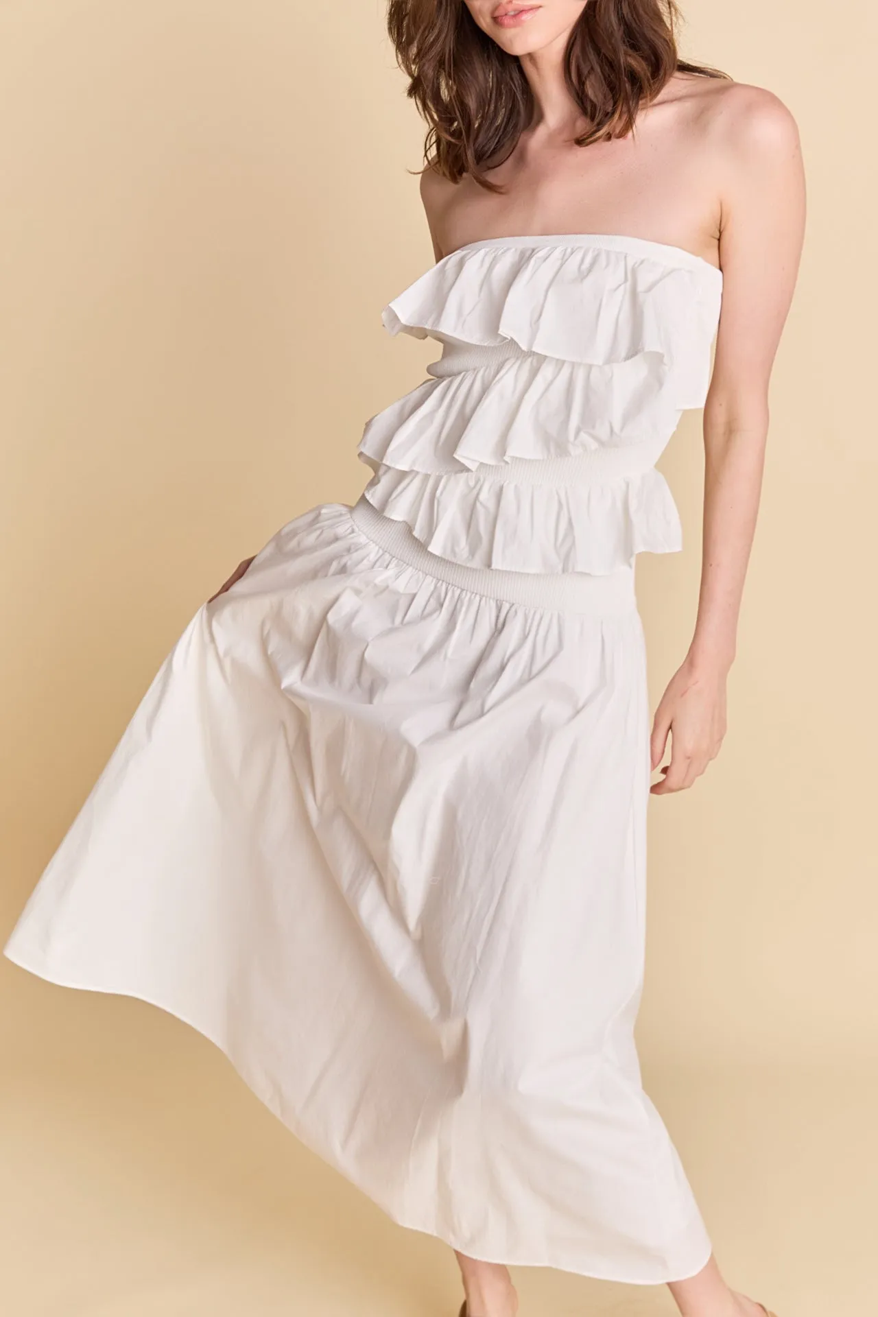 Mixed Media Strapless Maxi Dress sold by Endless Rose product image thumbnail 2