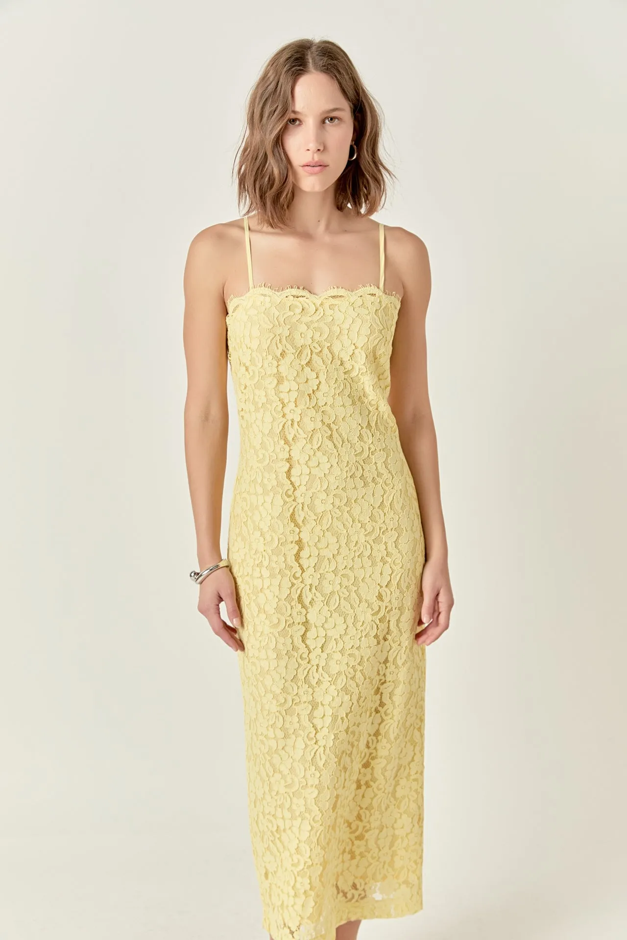 Square Neck Lace Midi Dress sold by Endless Rose product image thumbnail 5