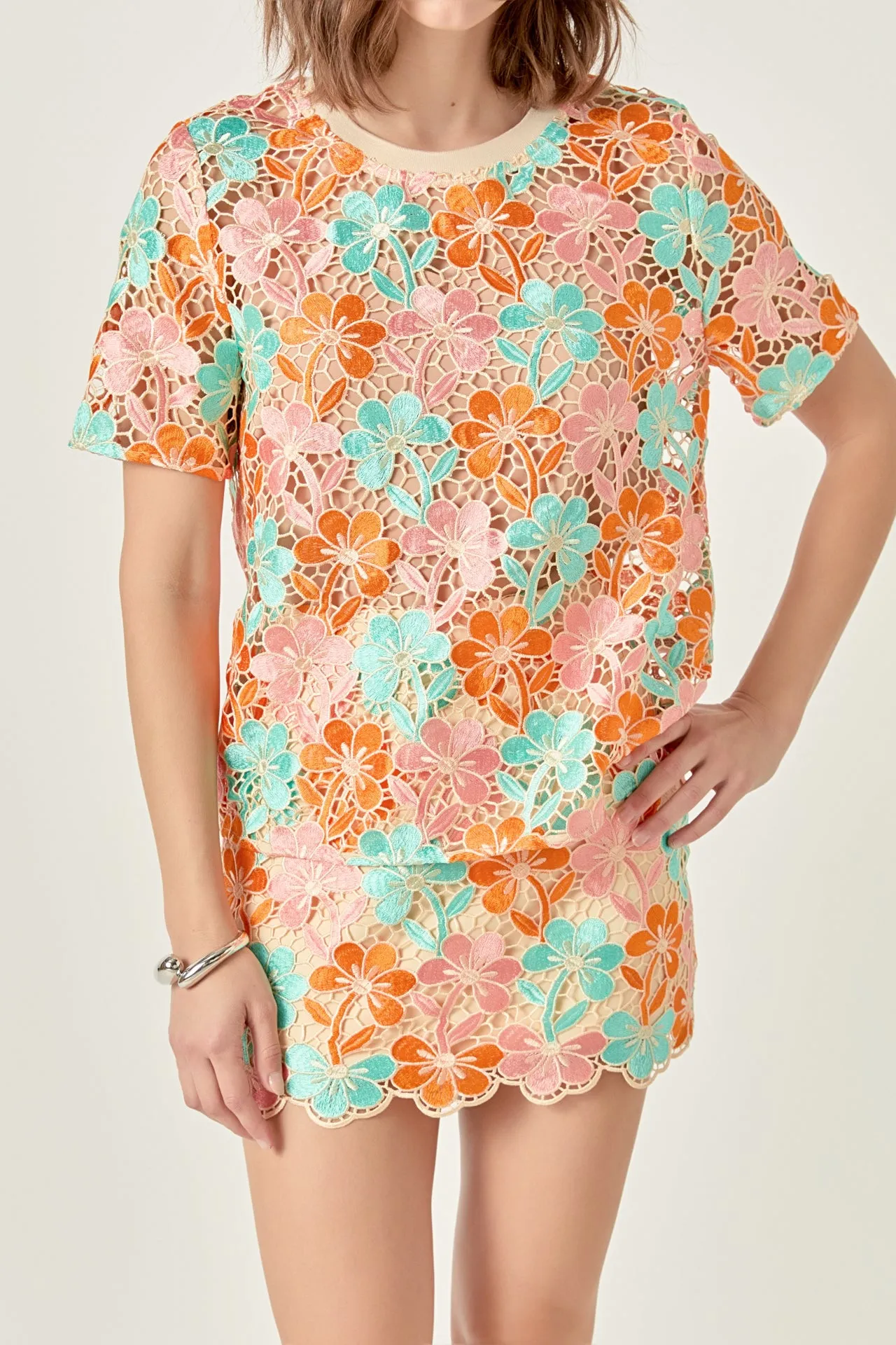 Floral Short Sleeve Top sold by Endless Rose product image thumbnail 2