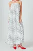 Samantha Strapless Pleated Polka Dot Maxi Dress sold by Endless Rose