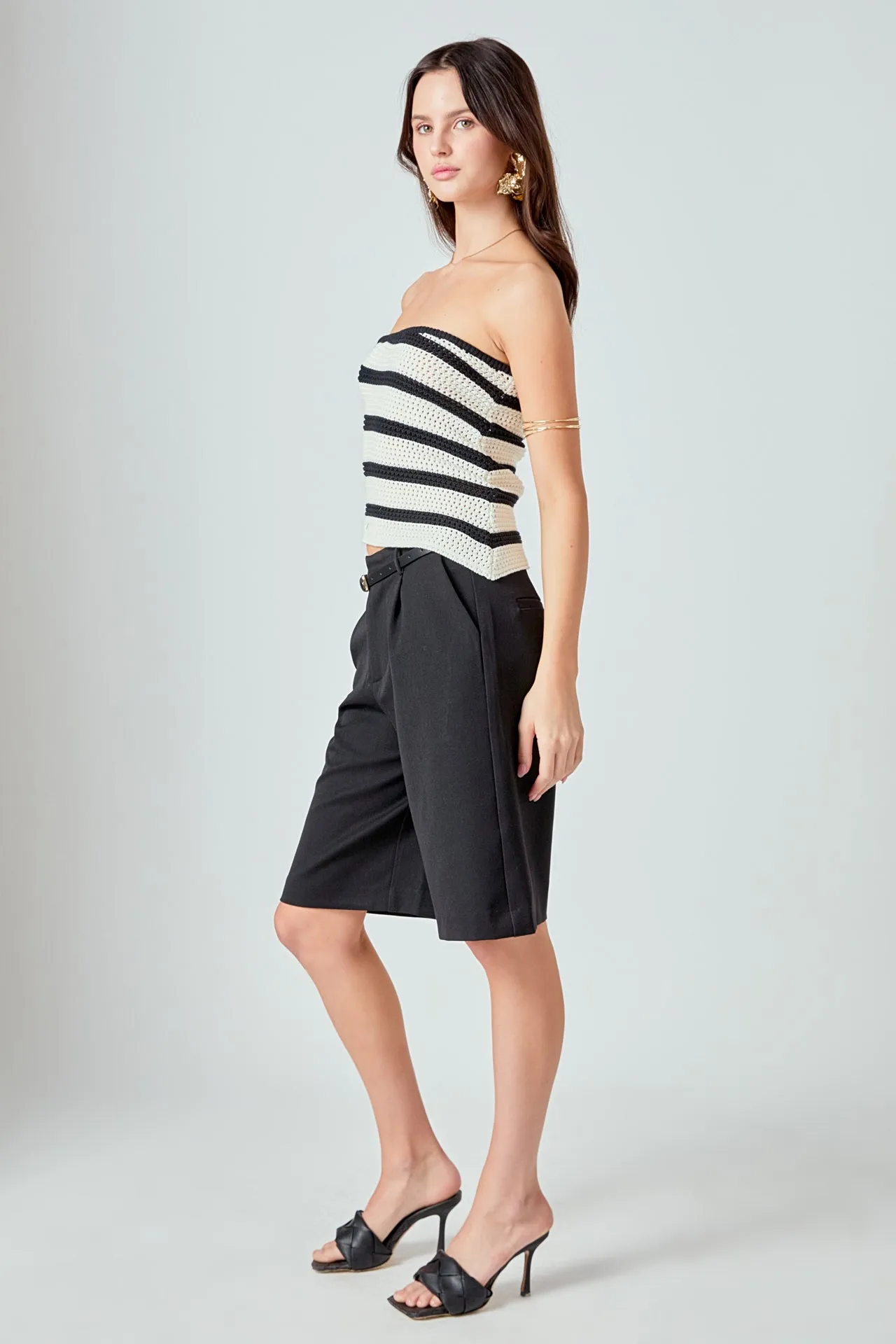 Strapless Striped Knit Top sold by Endless Rose product image thumbnail 4
