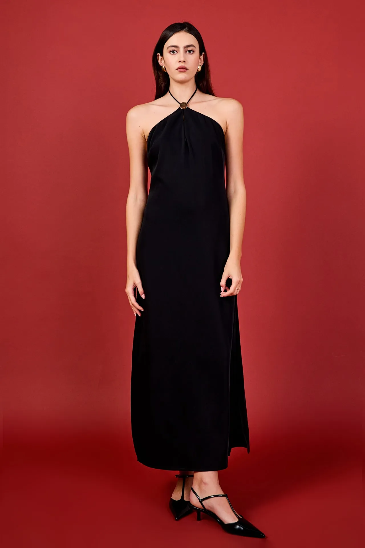 Halter Neck Maxi Dress sold by Endless Rose
