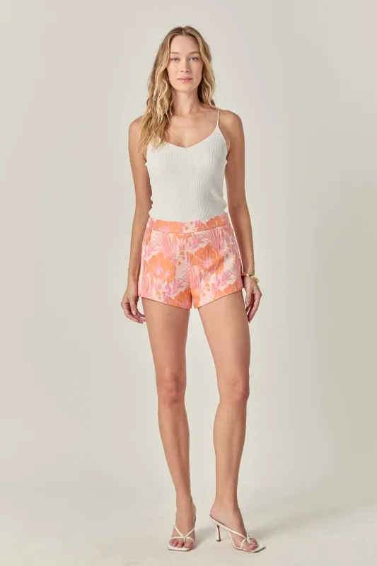 Floral Jacquard Shorts sold by Endless Rose