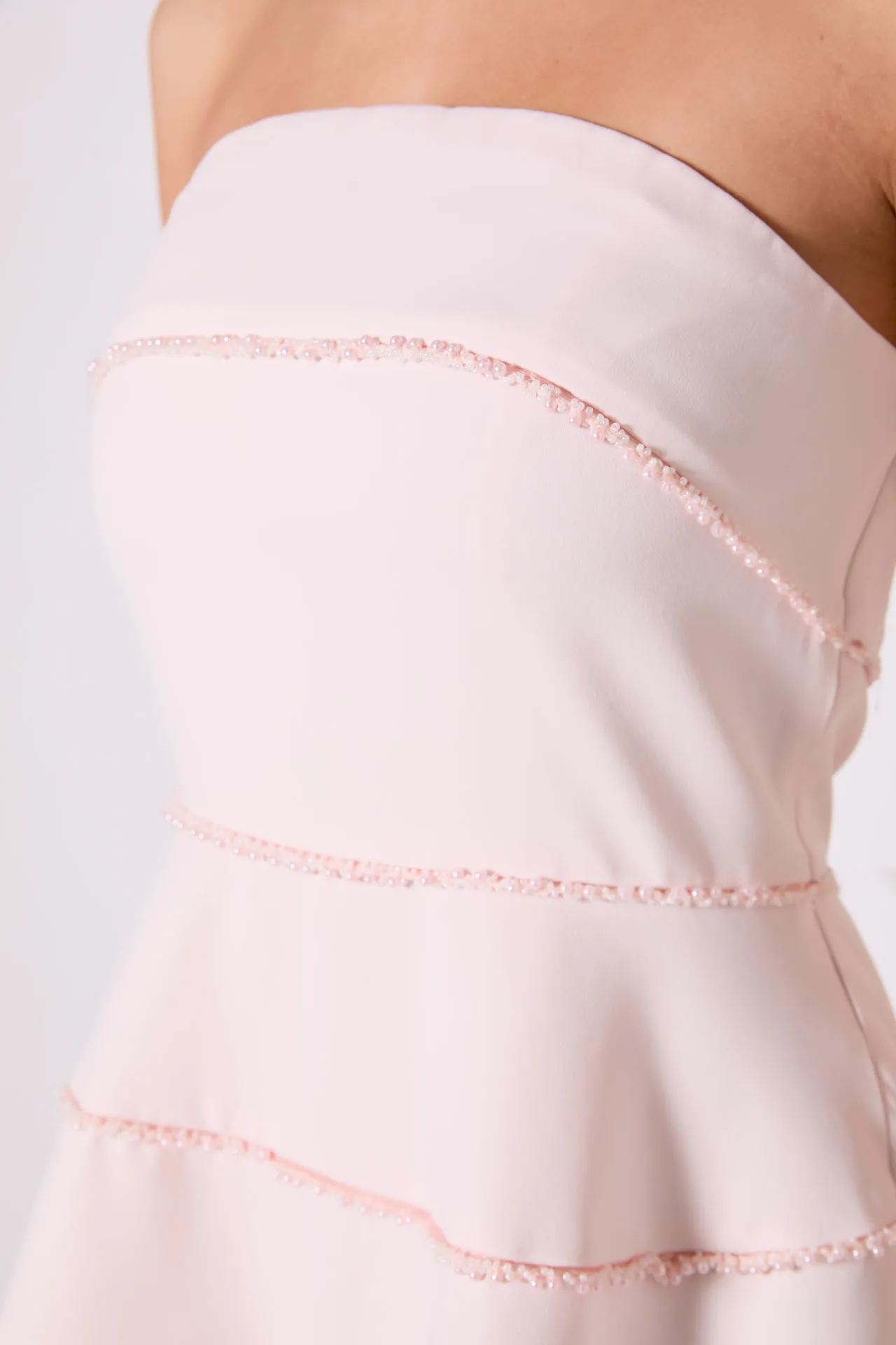 Pearl Trimmed Mini Dress sold by Endless Rose product image thumbnail 2