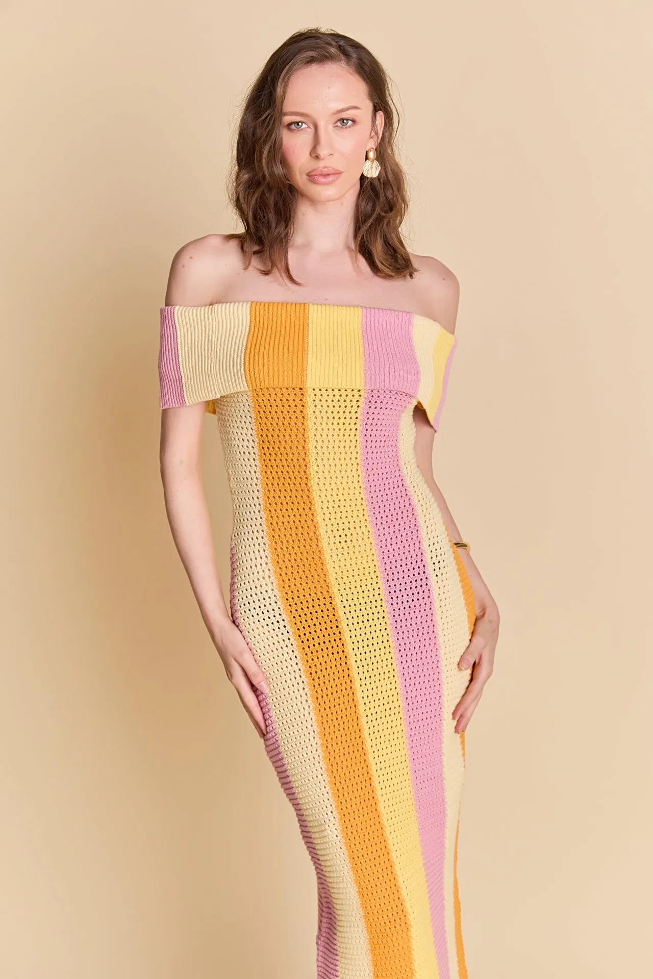 Off Shoulder Sleeveless Midi Dress sold by Endless Rose product image thumbnail 5