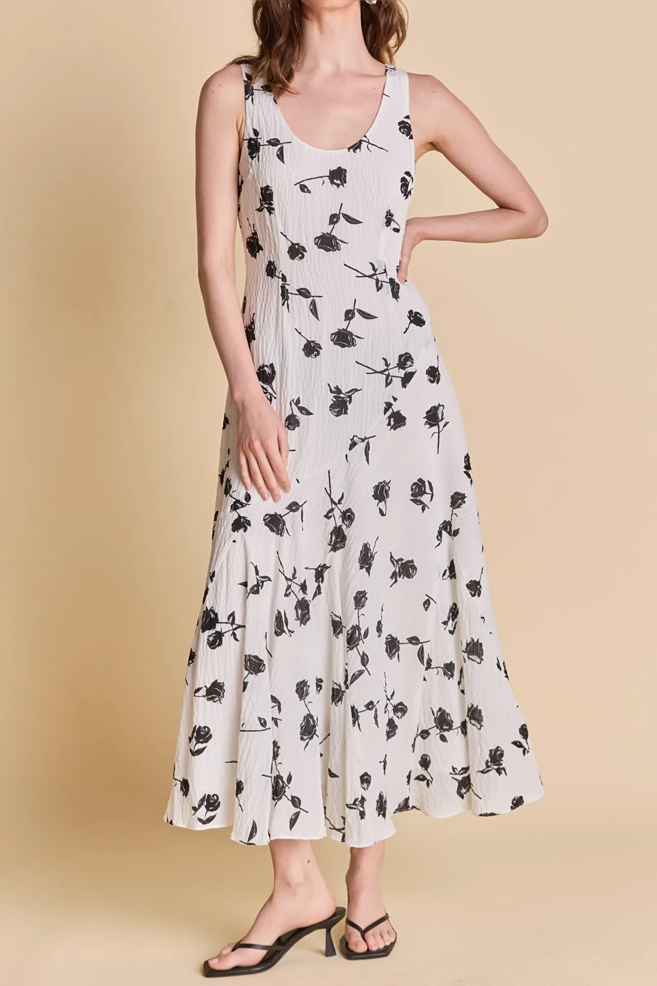Floral Print Chiffon Maxi Dress sold by Endless Rose product image thumbnail 2