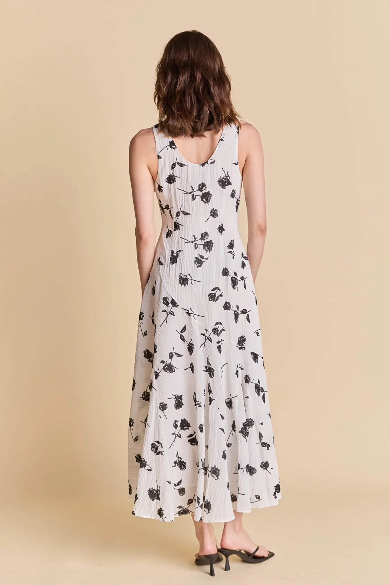 Floral Print Chiffon Maxi Dress sold by Endless Rose product image thumbnail 4